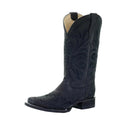 Circle G Black Filigree Embroidered Ladies' Boot