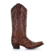 Load image into Gallery viewer, Circle G Tan Embroidered Ladies&#39; Boot
