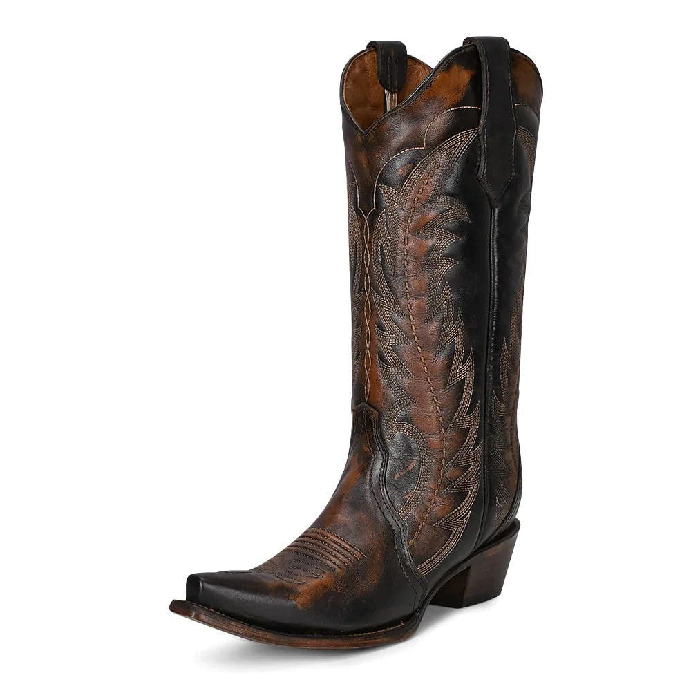 Circle G Ladies' Brown Embroidered Boot