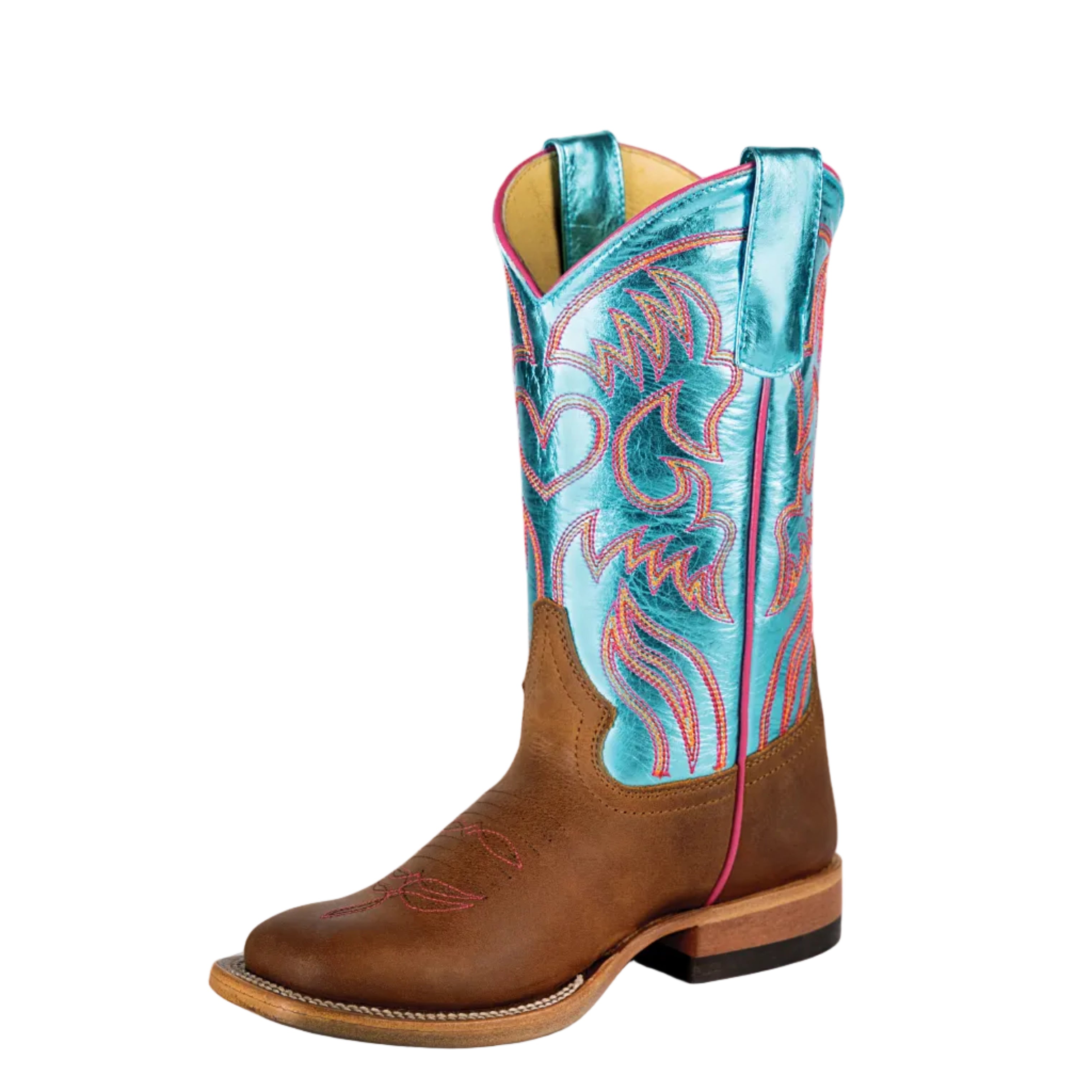 Macie Bean Turquoise Honey Crazyhorse Children's Boot