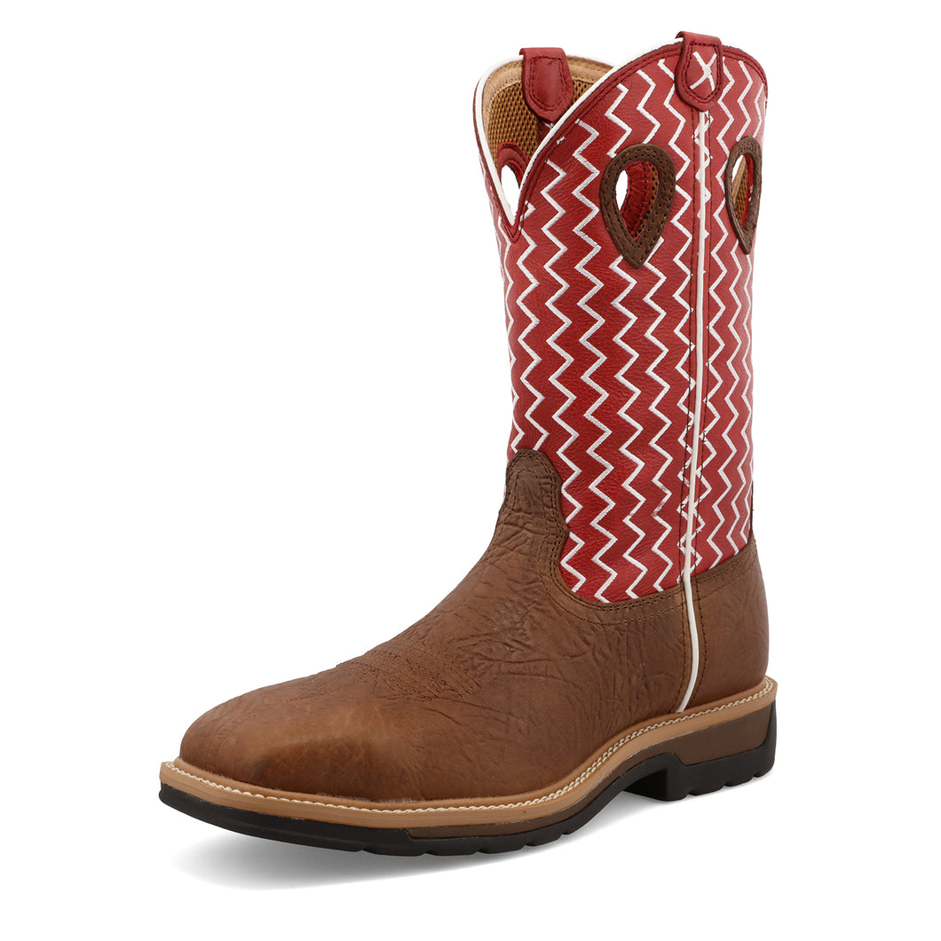 Twisted X Distressed Saddle Western Work Boot