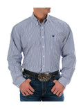 Cinch  Blue Stripe Classic Fit Men's Shirt
