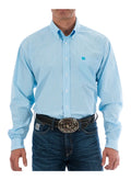 Cinch Light Blue Stripe Classic Fit Men's Shirt