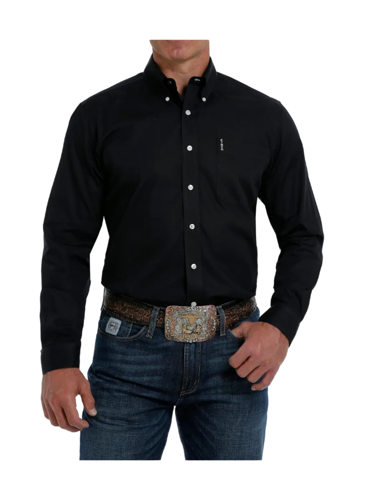 Cinch Black Modern Fit Men's Shirt