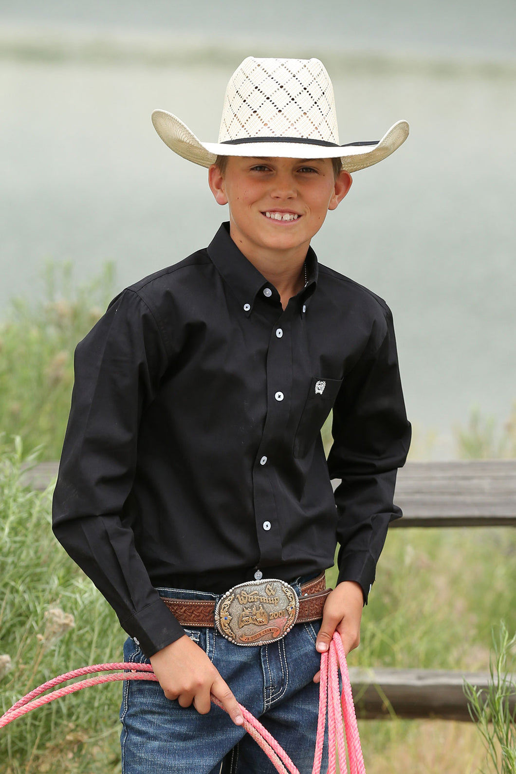 Cinch Black Children's Shirt