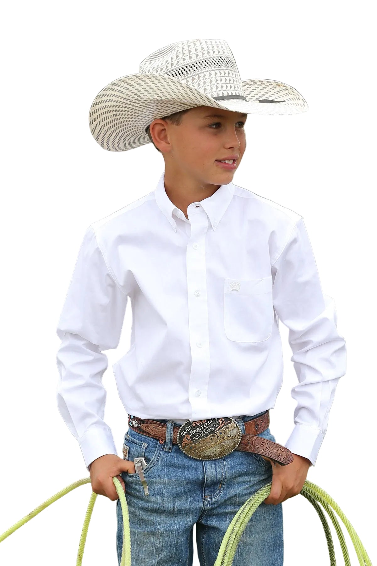 Cinch  White Children's Shirt