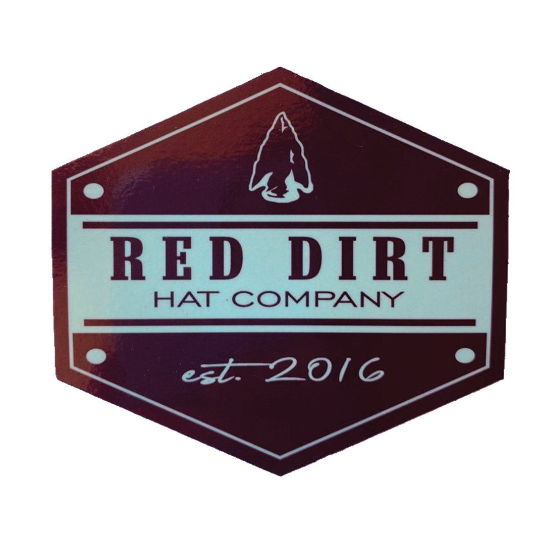 Red Dirt Hat Co Arrow Head Sticker