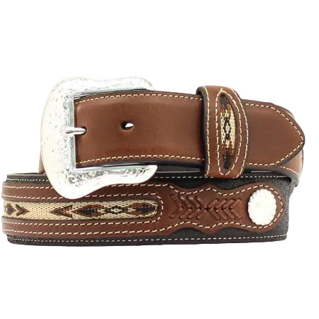 Nocona Fabric Insert Men's Belt