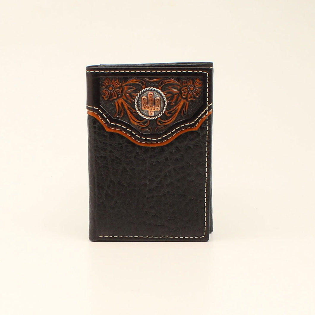 Nocona Trifold Floral Embossed Wallet