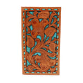 Nocona Tan Embossed Underlay Rodeo Wallet