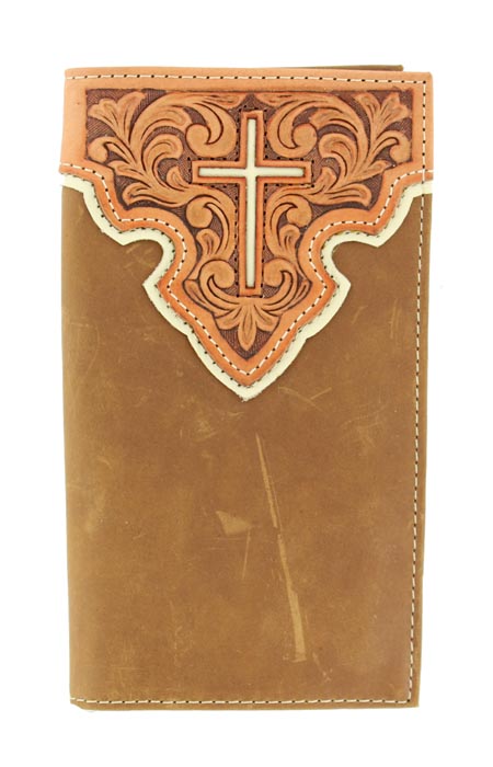 Nocona Overlay/Inlay Cross Rodeo Wallet