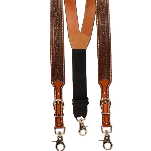 Nocona Tooled Suspenders