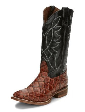 Nocona Cognac Fish Print Men's Boot