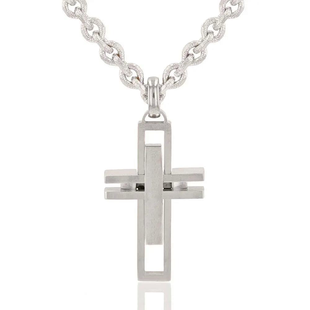 Montana Silversmiths Modern Art Cross Necklace