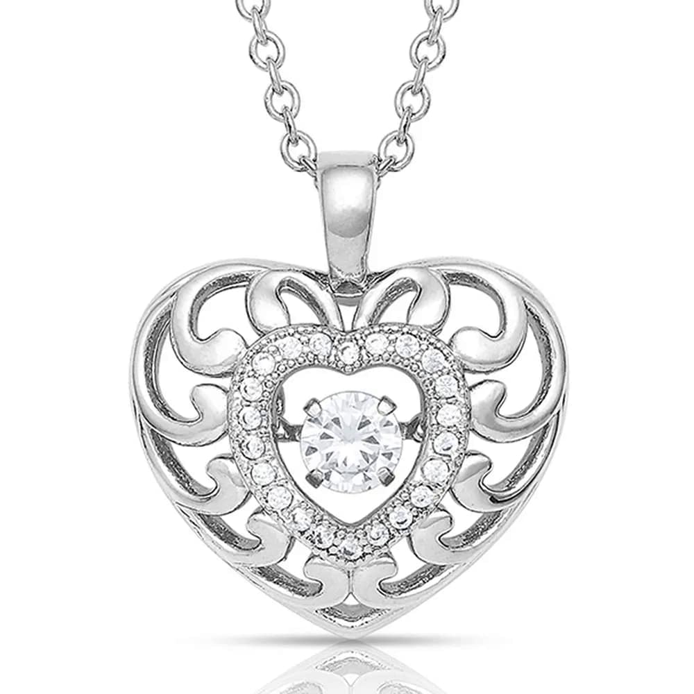 Montana Silversmiths Waves Of Love Heart Necklace