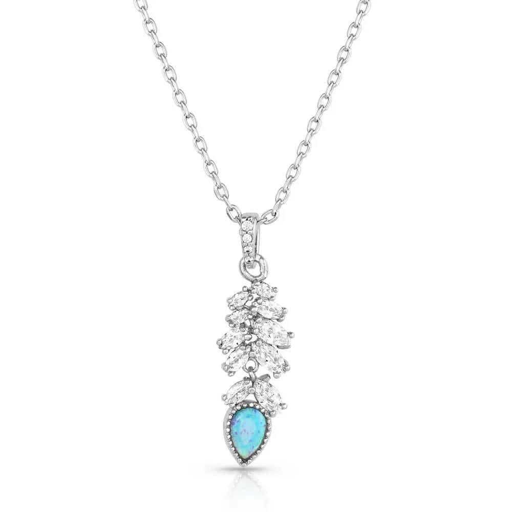 Montana Silversmiths Mystic Falls Opal Crystal Necklace