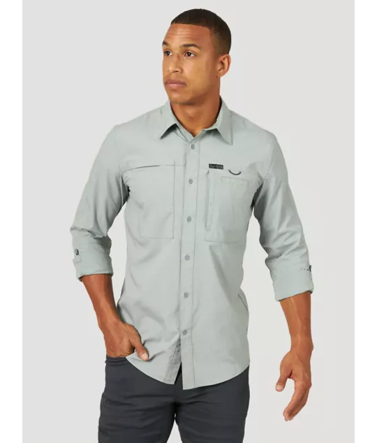 Wrangler Dark Forest ATG Outdoor Convertible Sleeve Men's Shirt