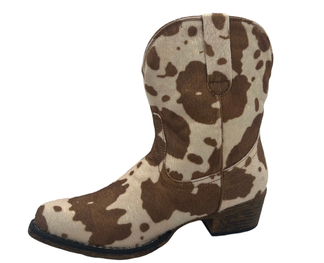 Roper Ladies' Cowhide Shortie Boot