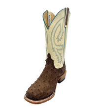 Load image into Gallery viewer, Anderson Bean Exclusive Kango Tobacco Sueded Full Quill Ostrich Men&#39;s Boot
