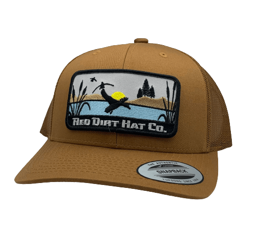 Red Dirt Hat Co Gold & Brown Ducks Patch Cap