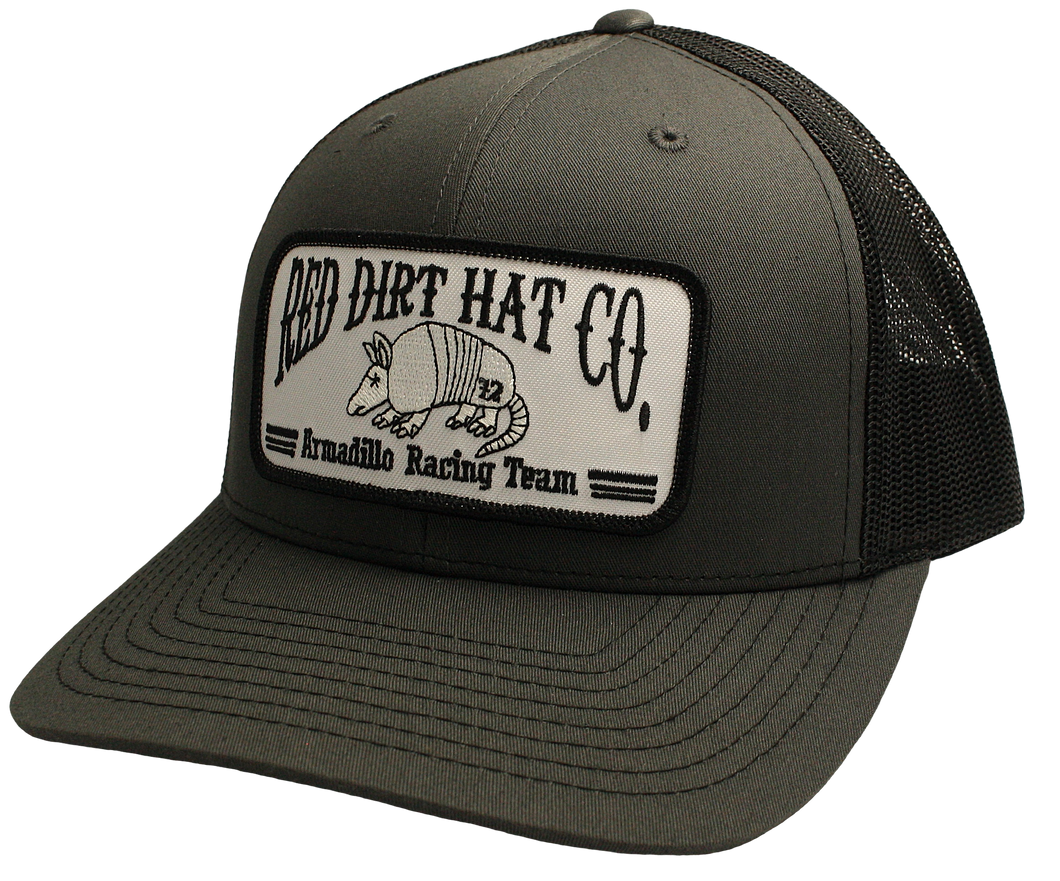 Red Dirt Hat Co Armadillo Racing Patch Cap