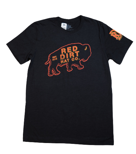 Red Dirt Hat Co Neon Sign T-Shirt