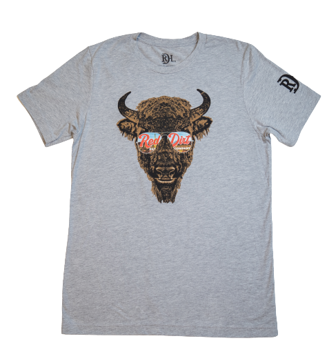 Red Dirt Hat Co Aviator Bison T-Shirt