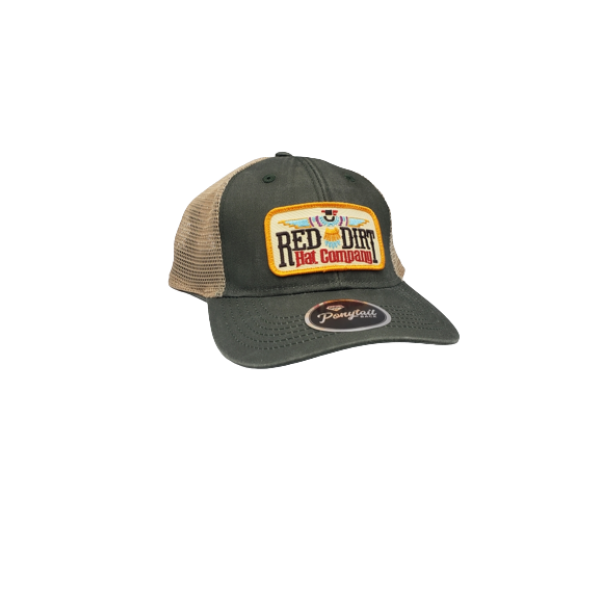 Red Dirt Hat Co Tag T-Bird Ponytail Cap