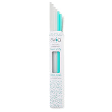Load image into Gallery viewer, Swig Clear &amp; Aqua Reusable Tall Straw Set
