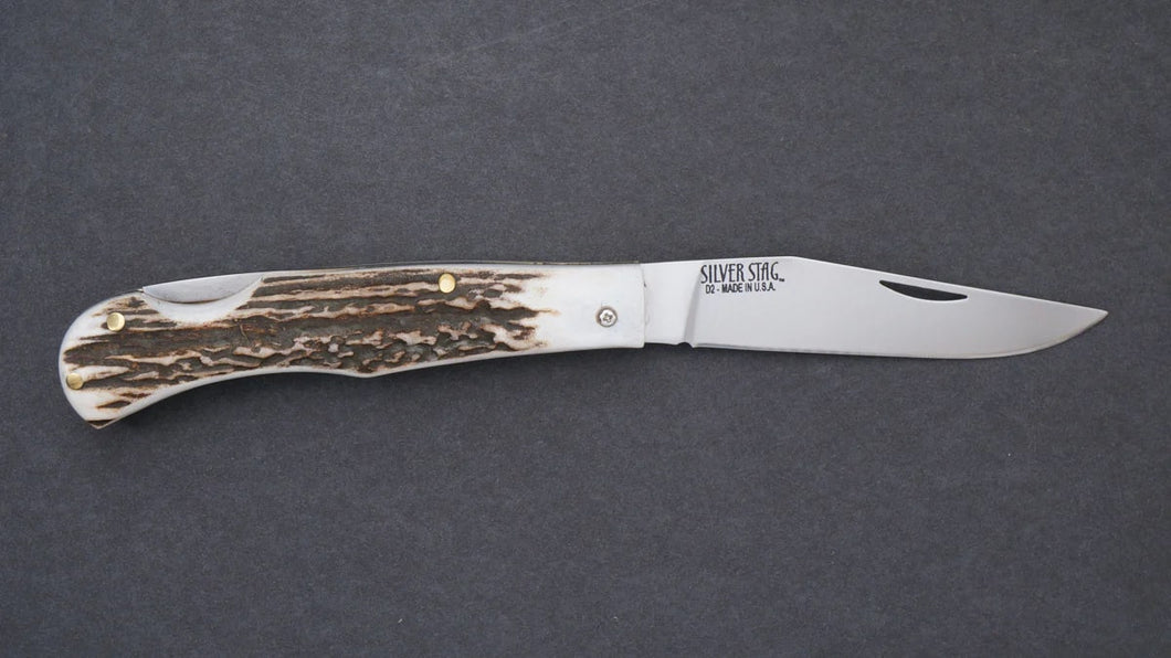 Silver Stag Large Back Lock Knife