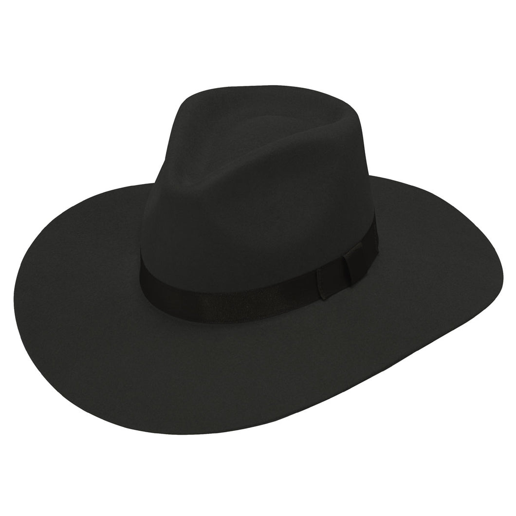 Twister Black Pinch Front Ladies' Felt Hat