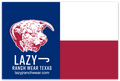 Lazy J TX Flag Elevation Sticker