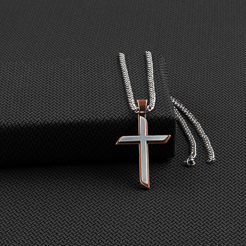Twister Men's Cross Necklace
