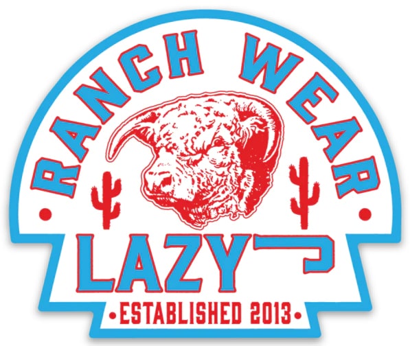 Lazy J Ranch Wear Arrowhead Sticker
