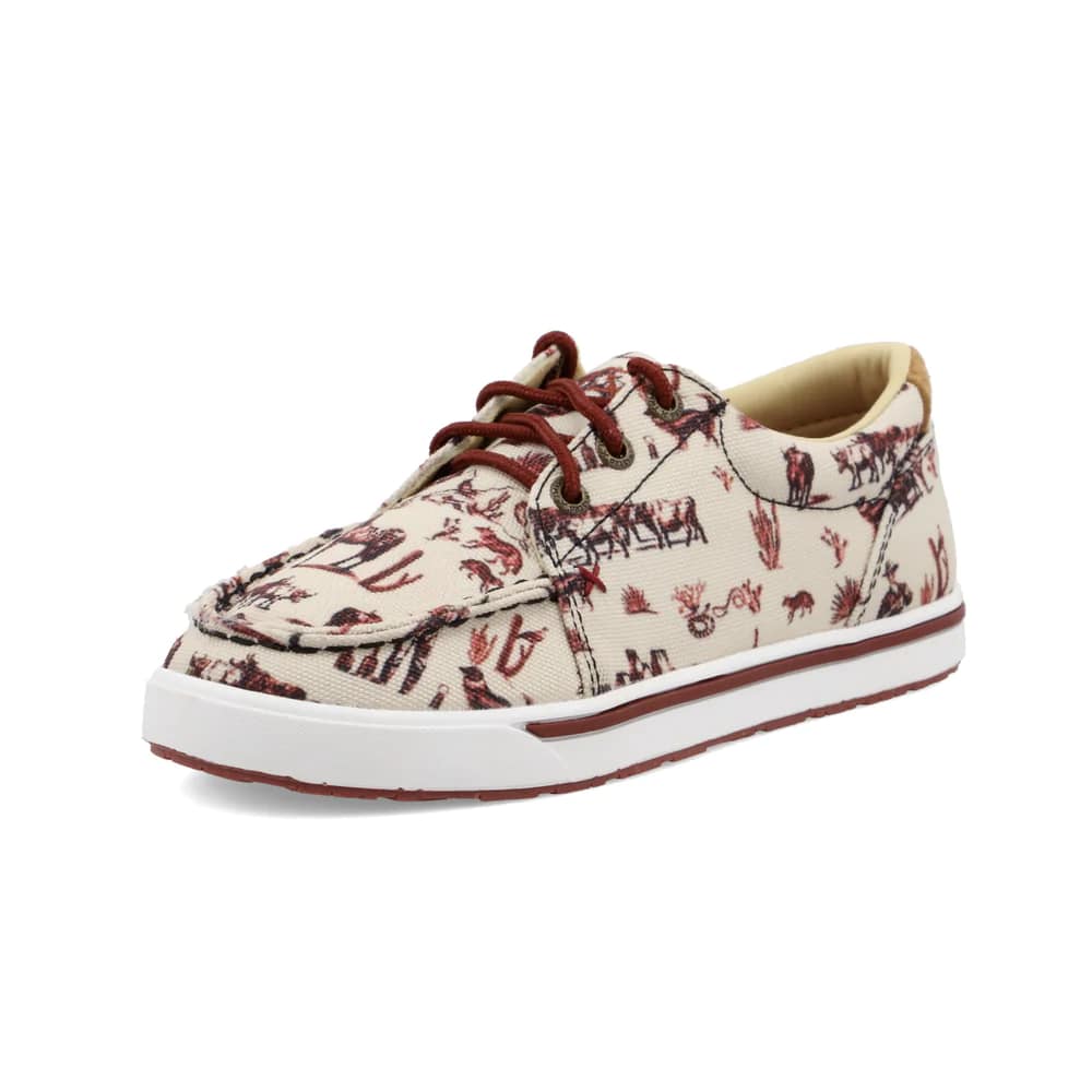 Twisted X Printed Lace Up Children's Casual Shoe