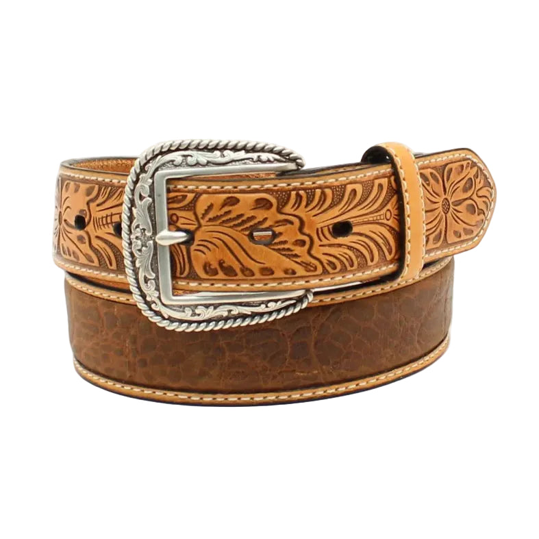 Ariat Croc Print Floral Tabs Men's Belt