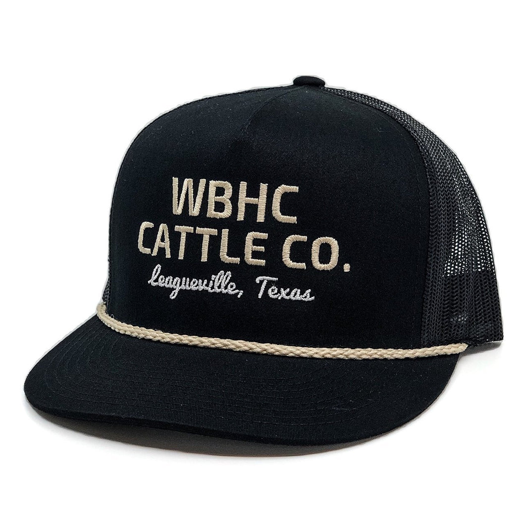 Whiskey Bent Hat Co Black Gold Cap