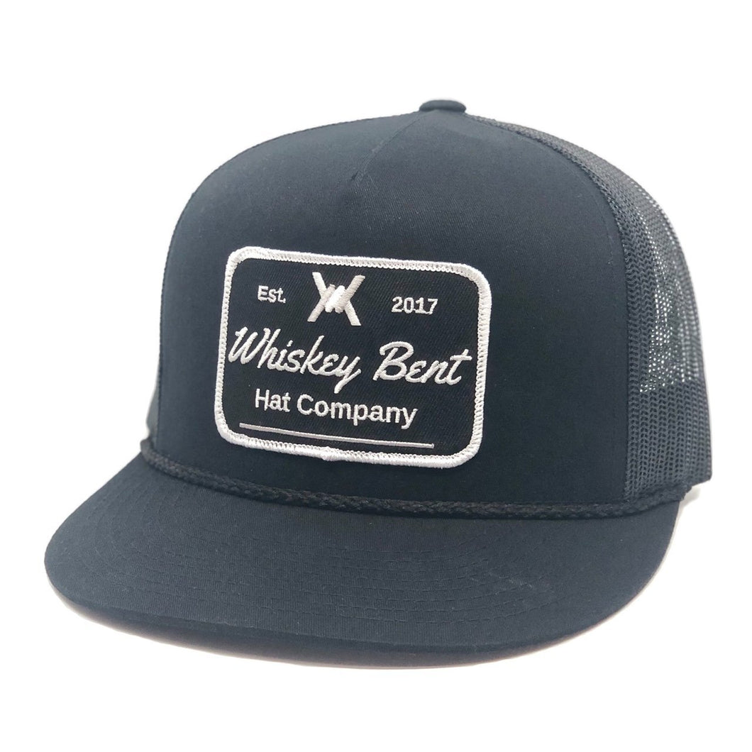 Whiskey Bent Hat Co Black Top Cap