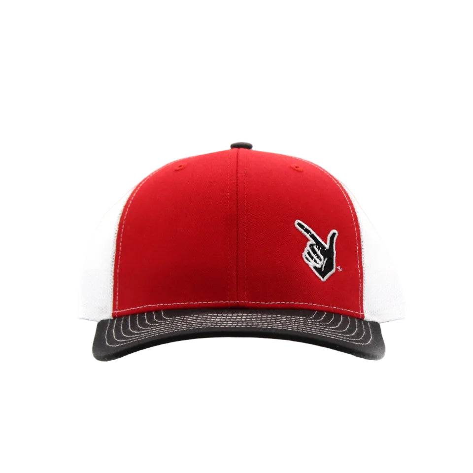 Cotton Row Red Guns Up Patch Cap