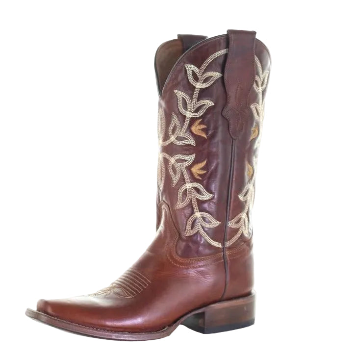 Circle G Ladies' Embroidered Top Square Toe Boot
