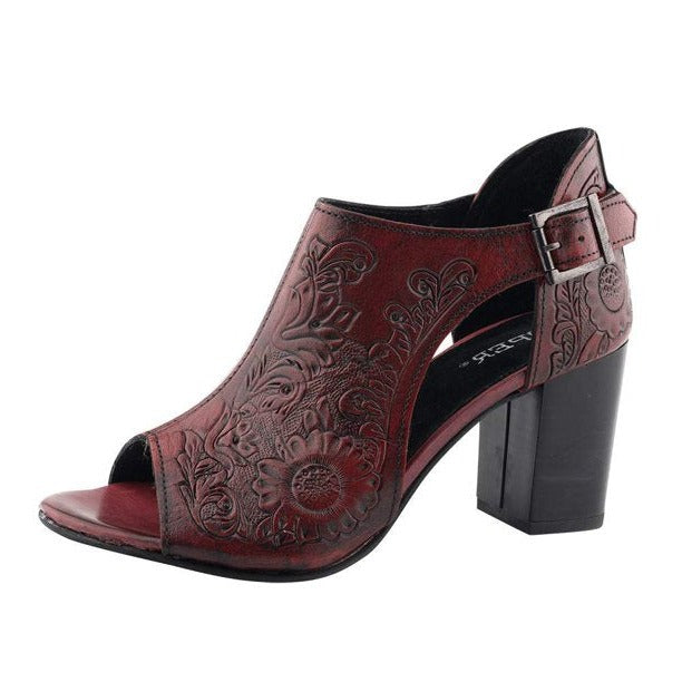 Roper Ladies' Red Tooled Heel