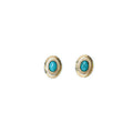 West & Co. Small Gold Flower Stamped Earring