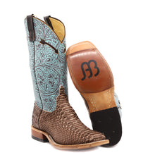 Load image into Gallery viewer, Anderson Bean Exclusive Brown Vintage Python Men&#39;s Boot
