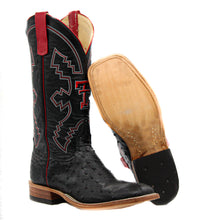 Load image into Gallery viewer, Anderson Bean Exclusive Texas Tech Black Full Quill Ostrich Men&#39;s Boot
