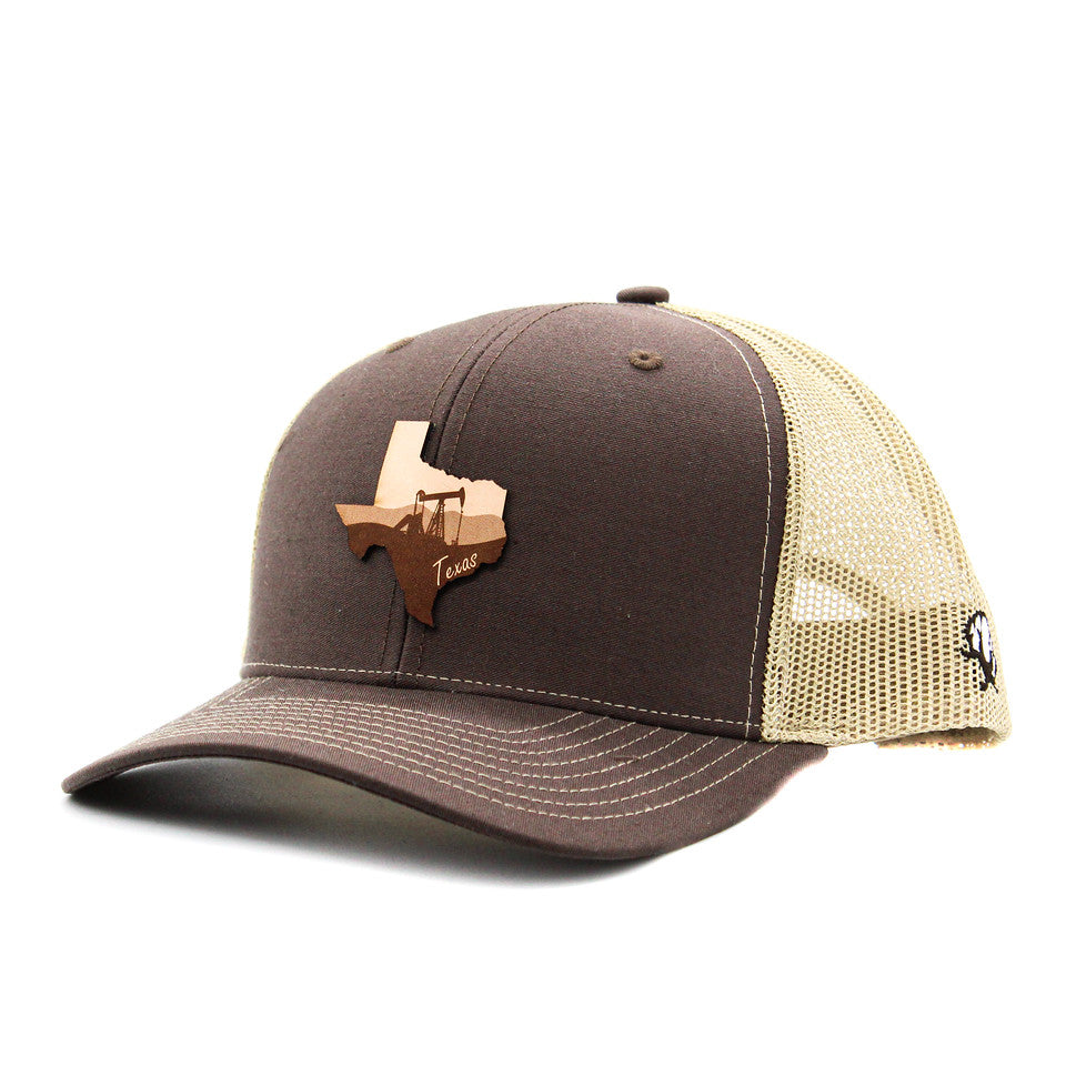 Cotton Row Texas Pumpjack Brown Cap