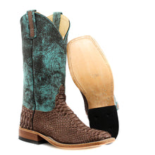 Load image into Gallery viewer, Anderson Bean Exclusive Chocolate Buffed Python Men&#39;s Boot
