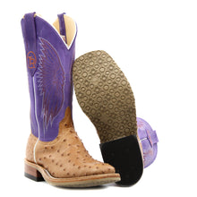 Load image into Gallery viewer, Anderson Bean Exclusive Cognac Mad Dog Full Quill Ostrich Men&#39;s Boot
