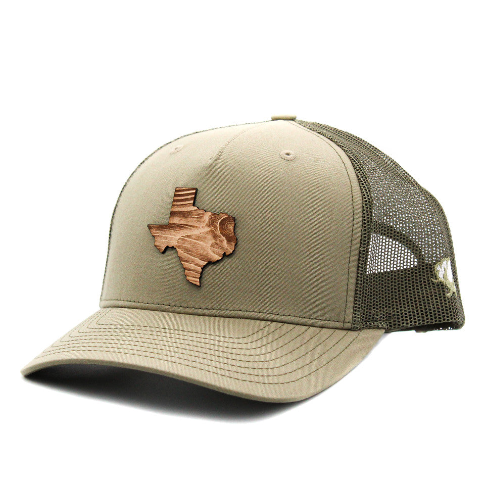 Cotton Row Texas Woodgrain Cap