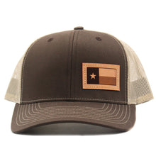 Load image into Gallery viewer, Dally Up TX Flag Leather Patch Cap
