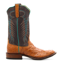 Load image into Gallery viewer, Rios Of Mercedes Exclusive Cognac Full Quill Ostrich Men&#39;s Boot
